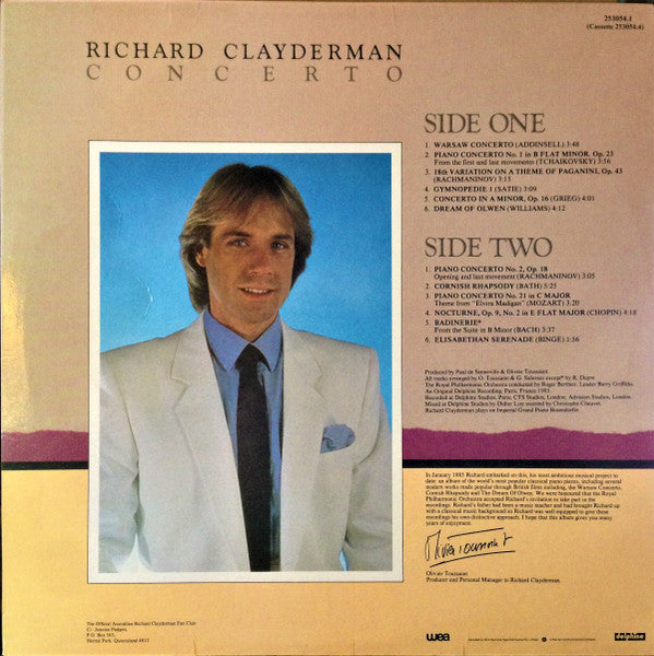 Richard Clayderman : Concerto (LP, Album)
