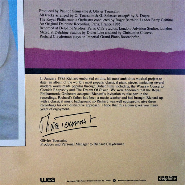Richard Clayderman : Concerto (LP, Album)
