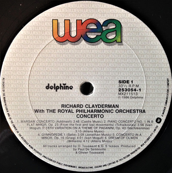 Richard Clayderman : Concerto (LP, Album)