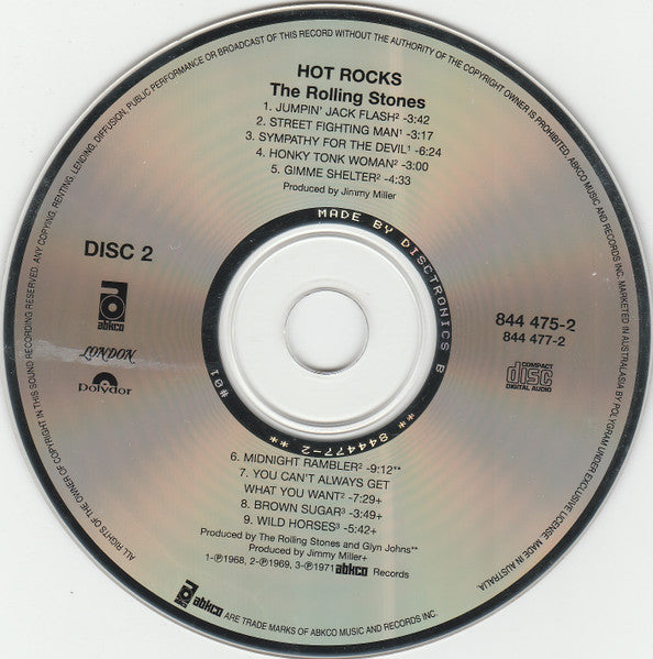 The Rolling Stones : Hot Rocks 1964-1971 (2xCD, Comp, RE, RM)