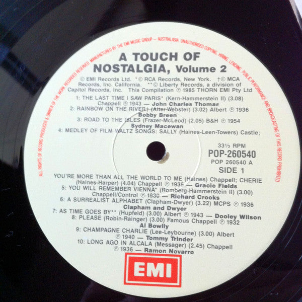 Various : A Touch Of Nostalgia Vol. 2 (2xLP, Comp)