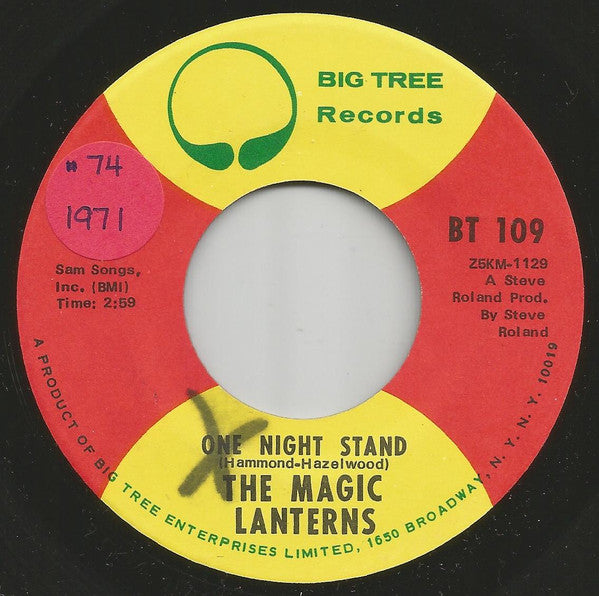 Magic Lanterns : One Night Stand / Friscoe Annie (7", Single, ARP)