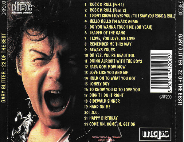 Gary Glitter : 22 Of The Best (CD, Album, Comp)