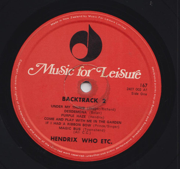 Various : Backtrack 2 (LP, Comp, Mono)