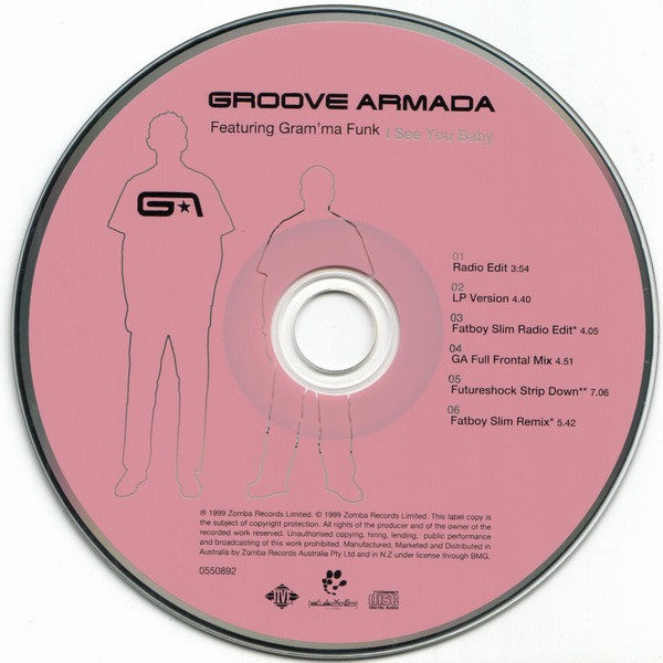 Groove Armada Featuring Gram'ma Funk : I See You Baby (CD, Single)
