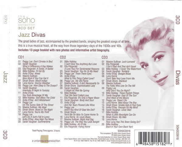 Various : Jazz Divas (3xCD, Comp + Box)