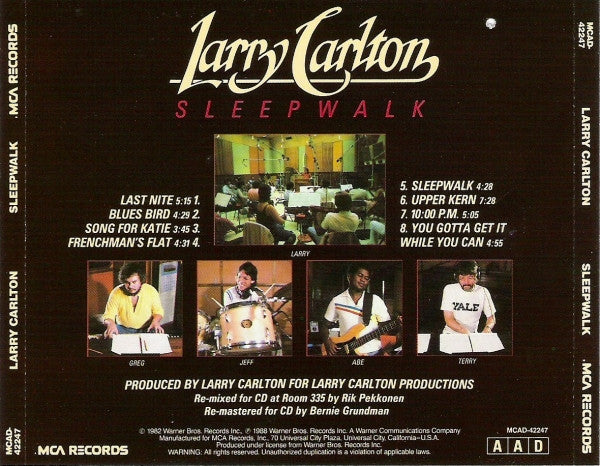 Larry Carlton : Sleepwalk (CD, Album, RE, RM)