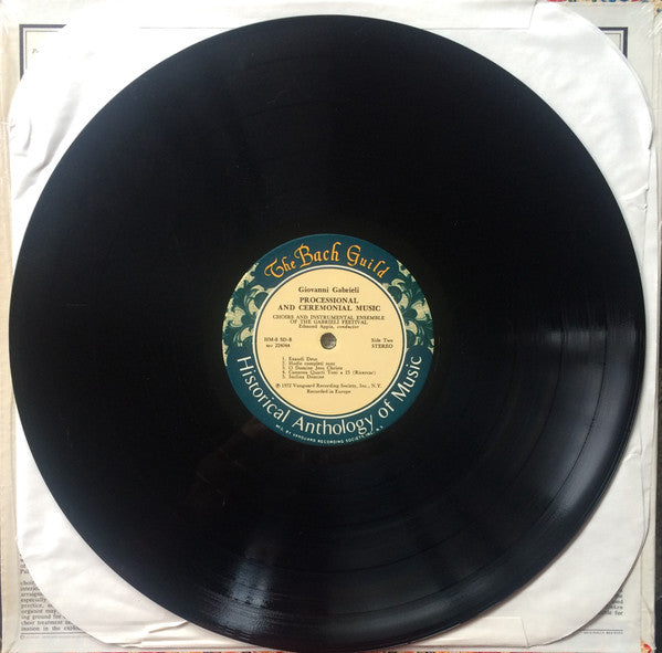 Giovanni Gabrieli, Choir And Brass Ensemble Of The Gabrieli Festival, Edmond Appia : Processional & Ceremonial Music (LP, Album, RE)