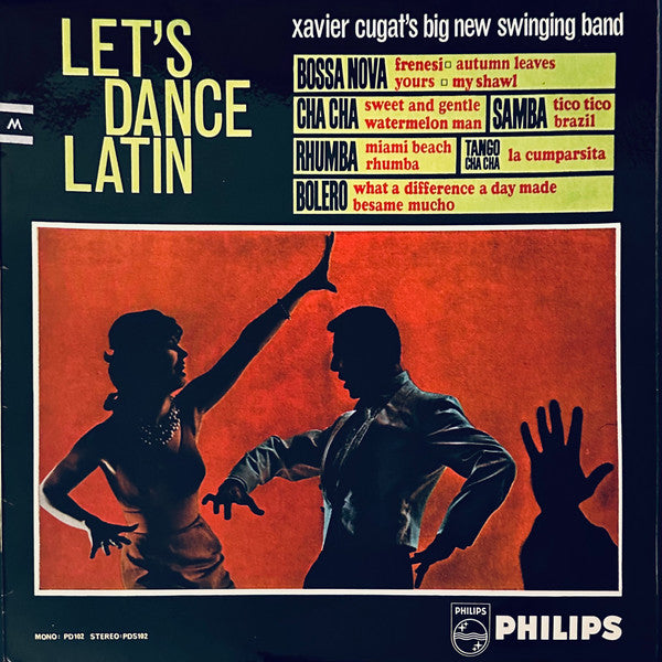 Xavier Cugat's Big, New Swinging Band : Let's Dance Latin (LP, Album, Mono)