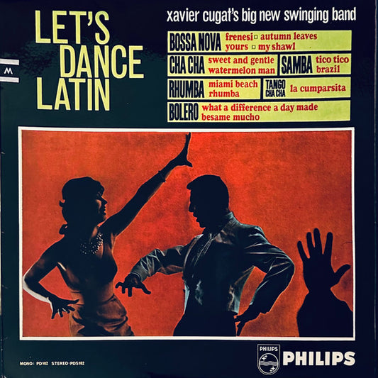 Xavier Cugat's Big, New Swinging Band : Let's Dance Latin (LP, Album, Mono)