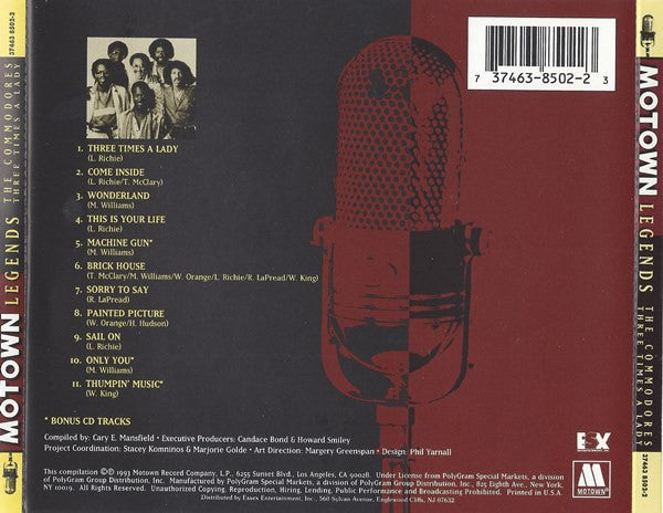 Commodores : Motown Legends (CD, Comp)