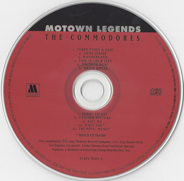 Commodores : Motown Legends (CD, Comp)