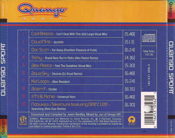Various : Quango Sport (CD, Mixed)