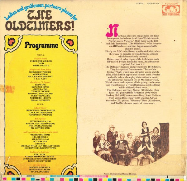 The Oldtimers : Ladies and Gentlemen, Partners Please For The Oldtimers (LP)