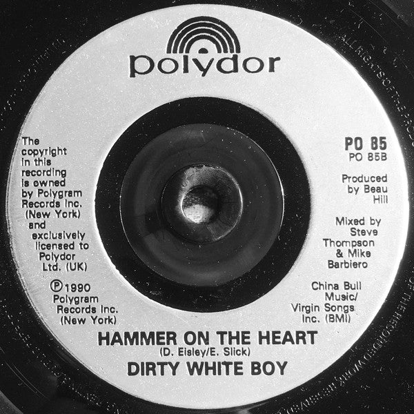 Dirty White Boy (2) : Lazy Crazy (7", Single)