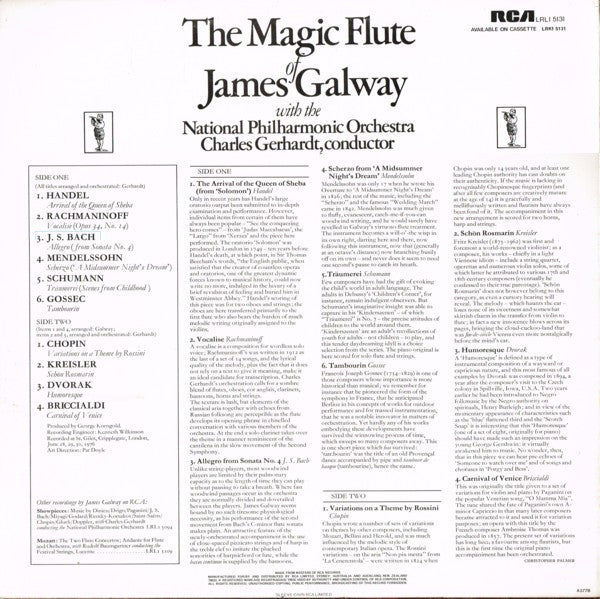 James Galway : The Magic Flute Of James Galway (LP, Album)