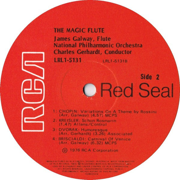 James Galway : The Magic Flute Of James Galway (LP, Album)