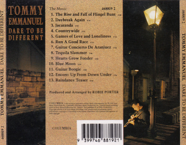 Tommy Emmanuel : Dare To Be Different (CD, Album, RE)