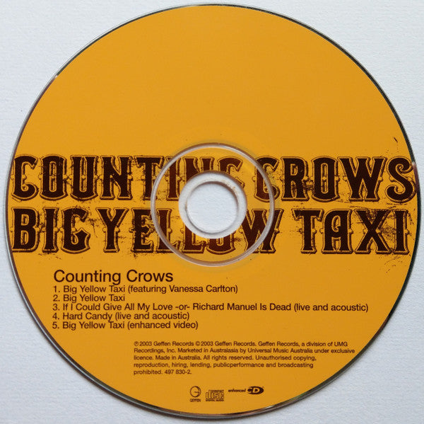 Counting Crows Featuring Vanessa Carlton : Big Yellow Taxi (CD, Maxi, Enh)