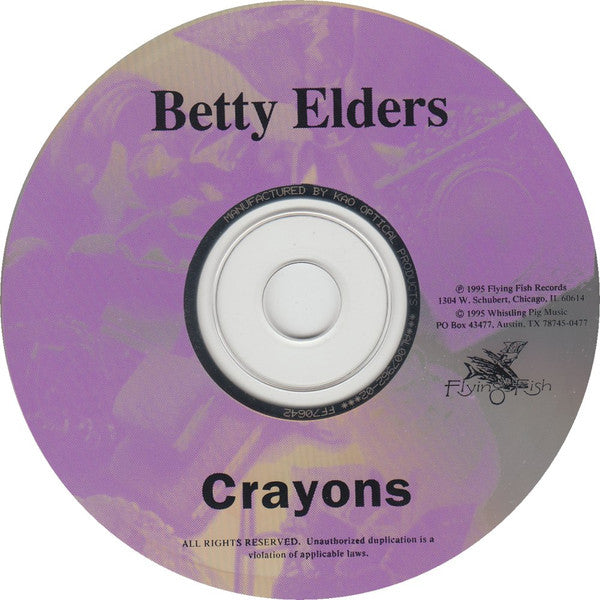 Betty Elders : Crayons (CD, Album)