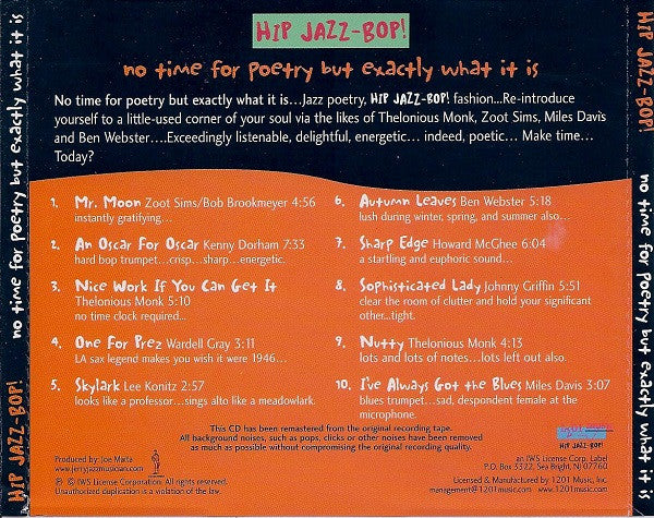 Various : No Time For Poetry But Exactly What It Is (CD, Comp, RM)