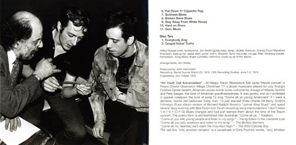 Allen Ginsberg : First Blues (2xCD, Album, RE)