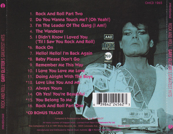 Gary Glitter : Rock And Roll: Gary Glitter Greatest Hits (CD, Comp, RM)