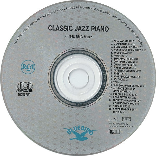 Various : Classic Jazz Piano (1927-1957) (CD, Comp, RM)