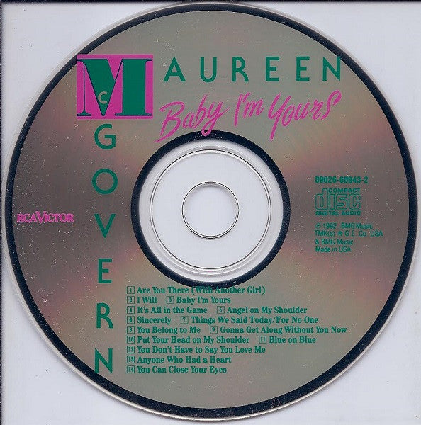 Maureen McGovern : Baby I'm Yours (CD, Comp)