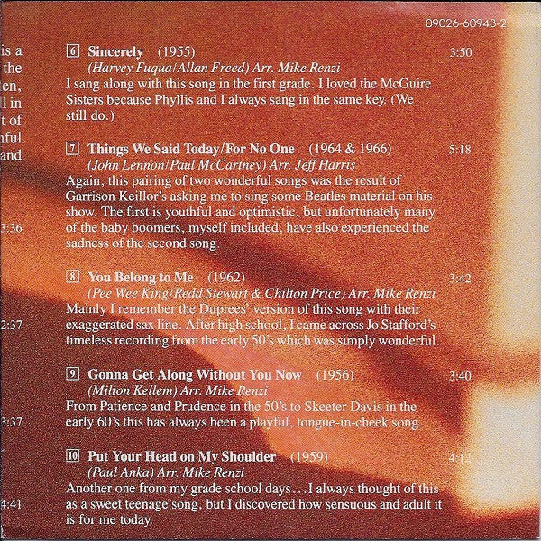Maureen McGovern : Baby I'm Yours (CD, Comp)