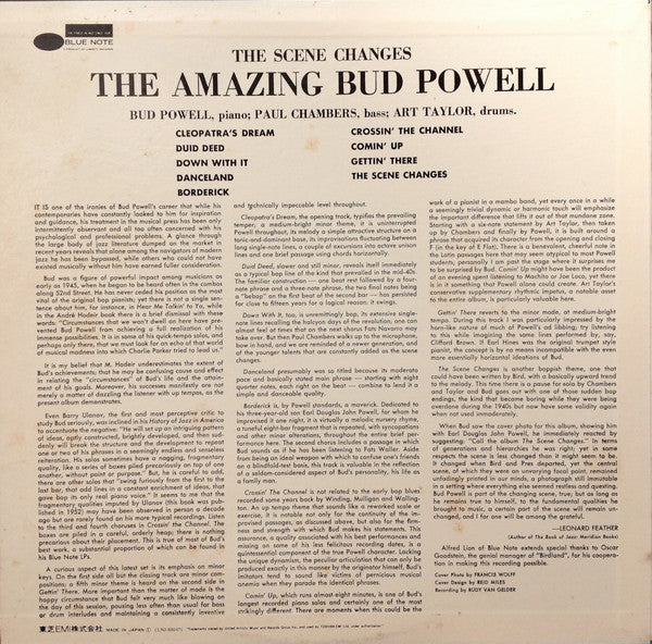 Bud Powell = Bud Powell : The Scene Changes = ザ・シーン・チェンジズ (LP, Album, RE)