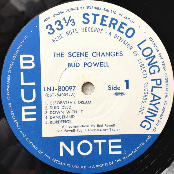 Bud Powell = Bud Powell : The Scene Changes = ザ・シーン・チェンジズ (LP, Album, RE)