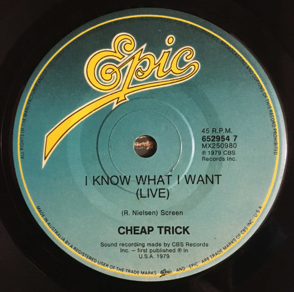 Cheap Trick : Let Go (7")