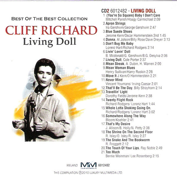 Cliff Richard : Best Of The Best Collection: Living Doll & Other Great Hits (2xCD, Comp + Box)