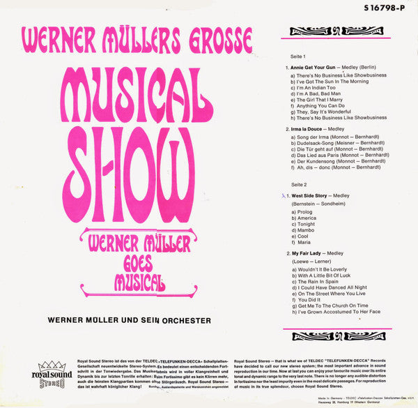 Werner Müller Und Sein Orchester : Werner Muller Goes Musical (LP, Album)