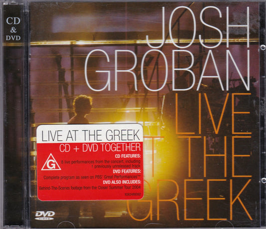 Josh Groban : Live At The Greek (DVD, NTSC + CD, Album)