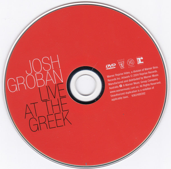 Josh Groban : Live At The Greek (DVD, NTSC + CD, Album)