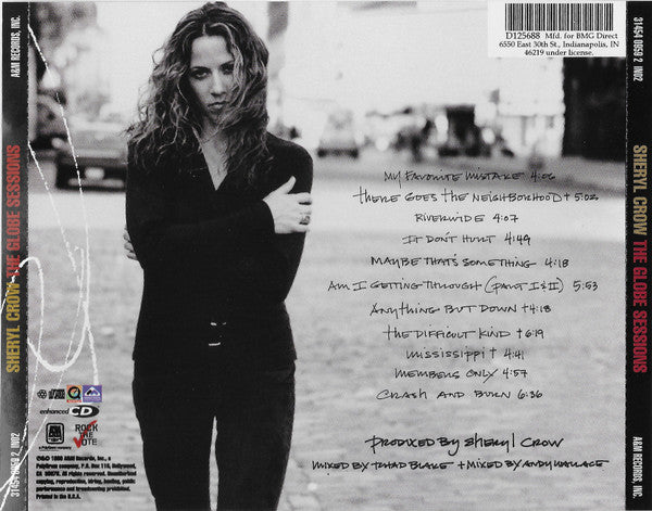 Sheryl Crow : The Globe Sessions (CD, Album, Club, Enh, PMD)