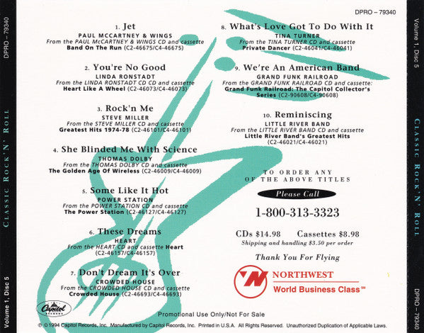 Various : Classic Rock 'N' Roll  (CD, Comp, Promo)