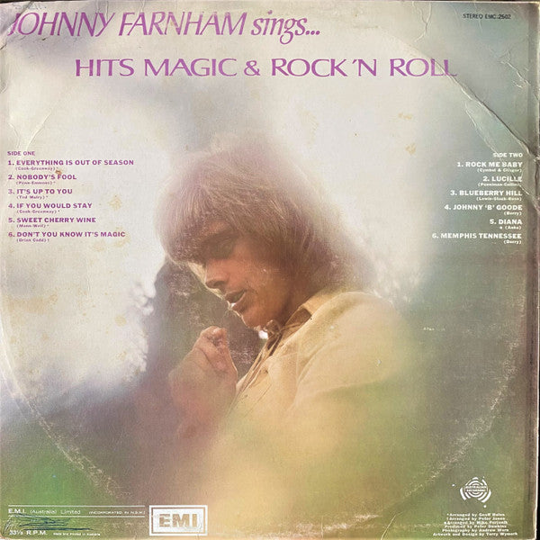 Johnny Farnham* : Hits Magic & Rock 'N Roll (LP, Album)