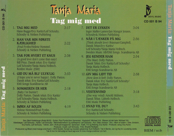 Tanja Maria (3) : Tag Mig Med (CD, Album)
