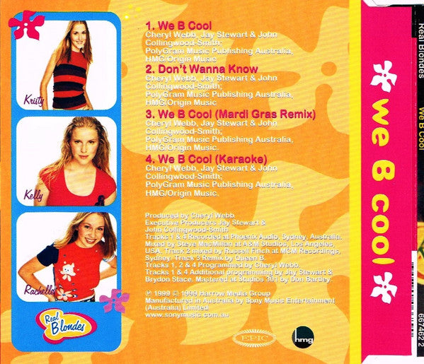 Real Blondes : We B Cool (CD, Single, Jew)