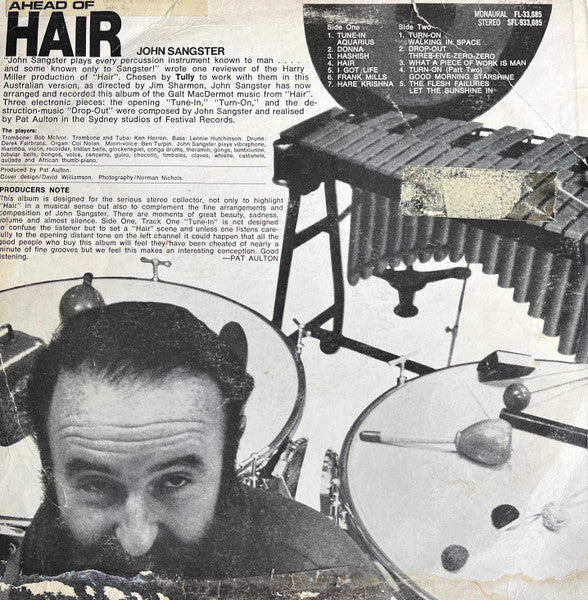 John Sangster : Ahead Of Hair (LP, Album)