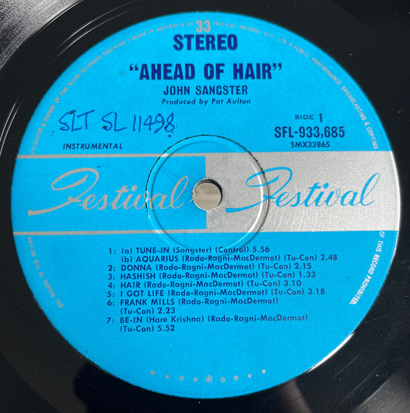 John Sangster : Ahead Of Hair (LP, Album)