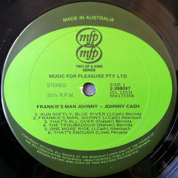 Johnny Cash : Frankie's Man Johnny (2xLP, Comp)