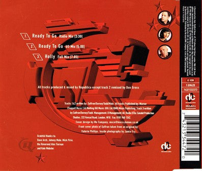 Republica : Ready To Go (CD, Single, Jew)