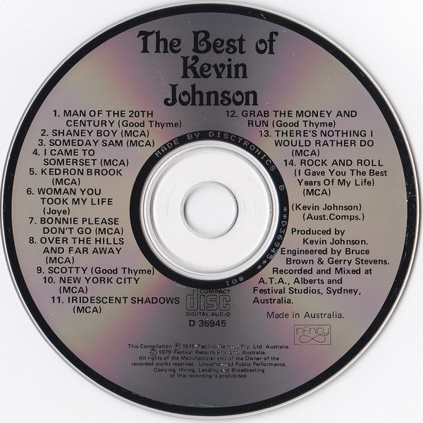 Kevin Johnson (5) : The Best Of (CD, Comp)