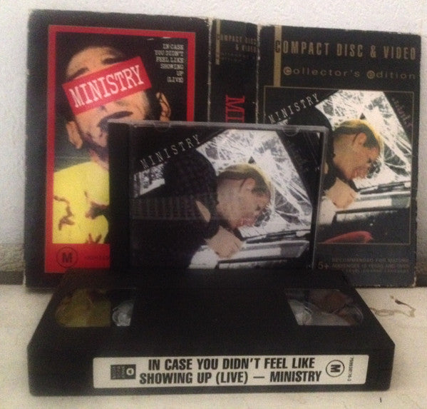 Ministry : In Case You Didn't Feel Like Showing Up (Live) (Box, Ltd + CD + VHS, PAL)