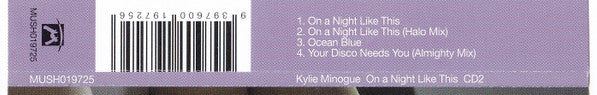 Kylie* : On A Night Like This (CD, Single, CD2)