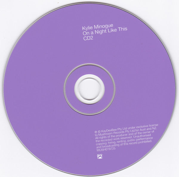 Kylie* : On A Night Like This (CD, Single, CD2)